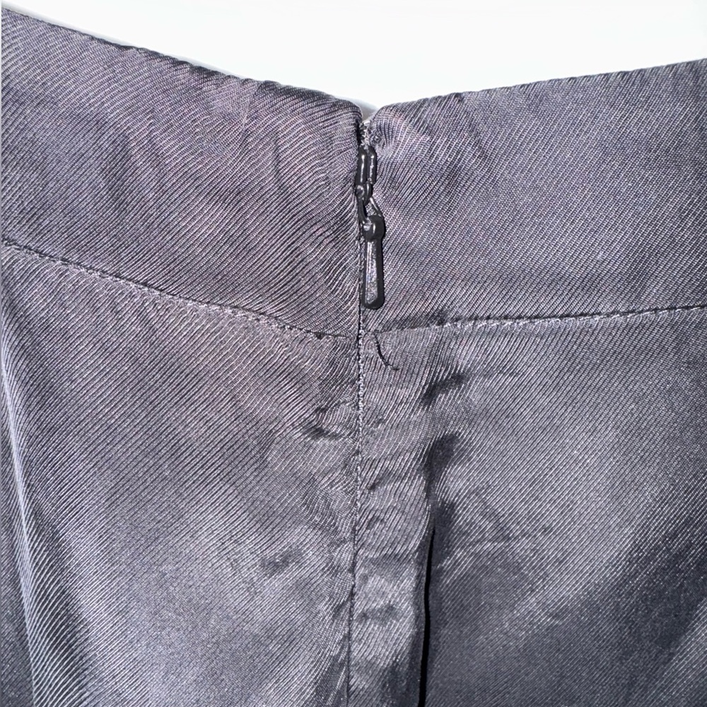 Elevenses by Anthropologie Black Waterfall Ruffle Pants with Side Slits Size 12 - Picture 5 of 16